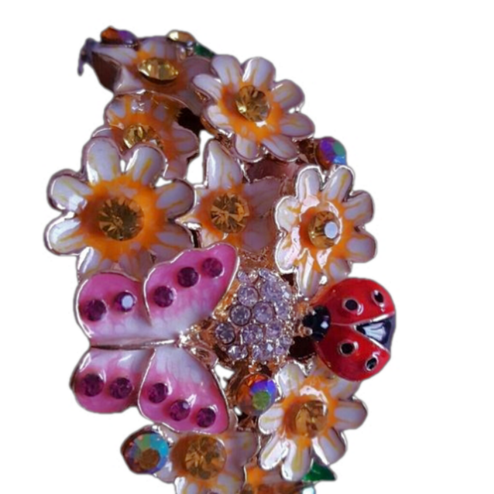 Multi Color Austrian Crystal Bangle